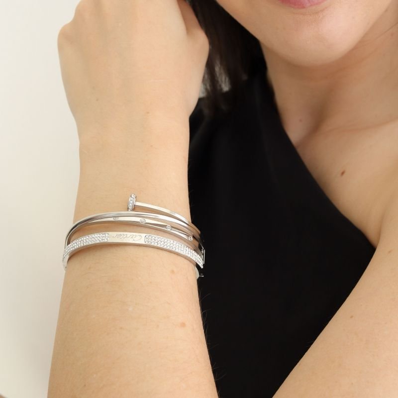 Bracelete Inspiração Cartier em Aço Inox (Linha Premium)