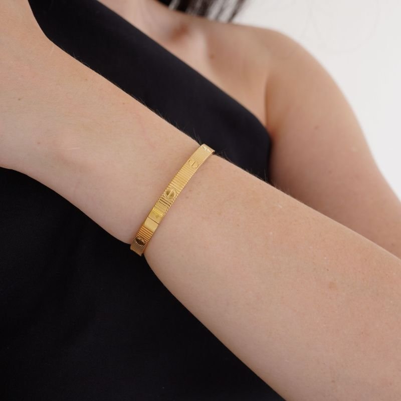 Bracelete Inspiração Cartier em Aço Inox (Linha Premium)
