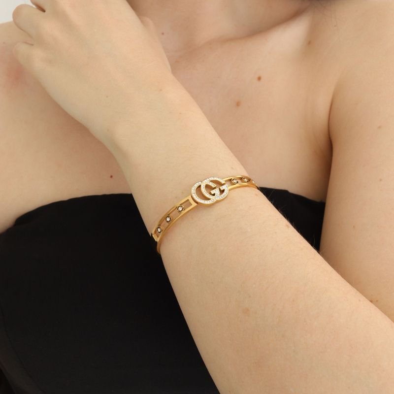 Bracelete Inspiração Gucci em Aço Inox (Linha Premium)