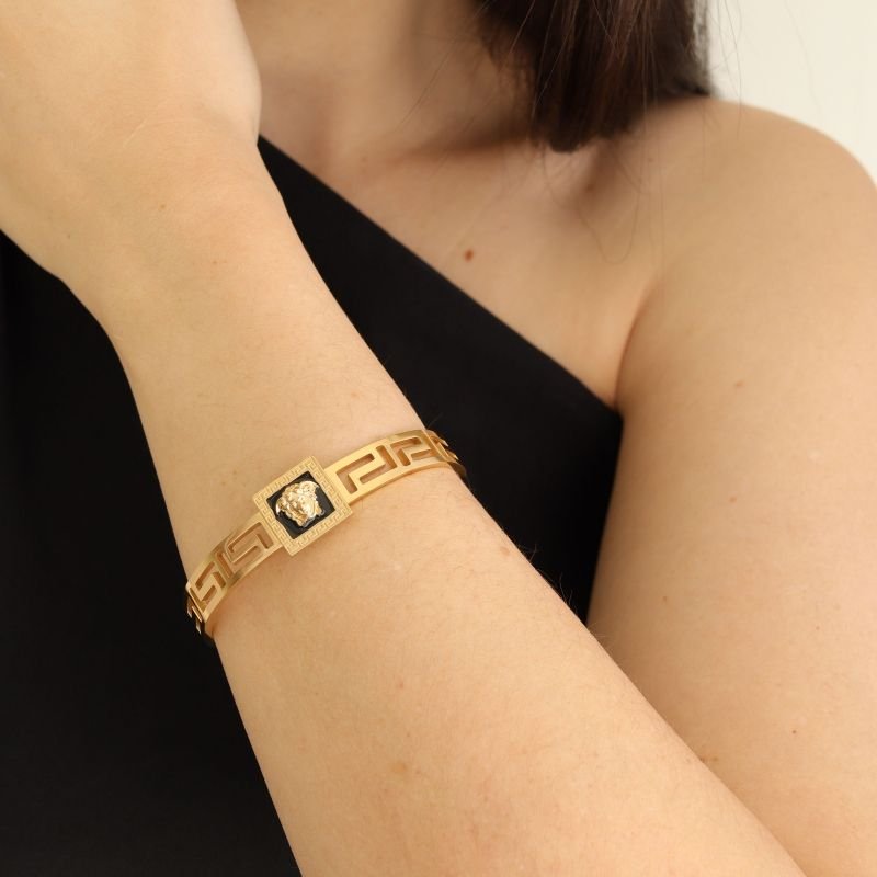 Bracelete Inspiração Versace em Aço Inox (Linha Premium)