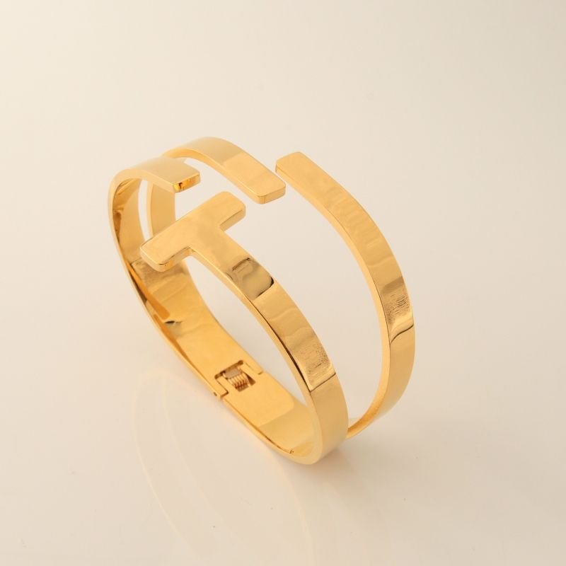 Bracelete Linhas Modernas em Aço Inox (Linha Premium)