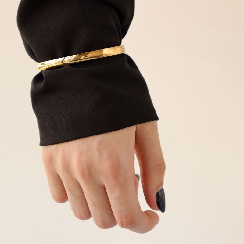 Bracelete Liso Espessura Média em Aço Inox (Linha Premium)