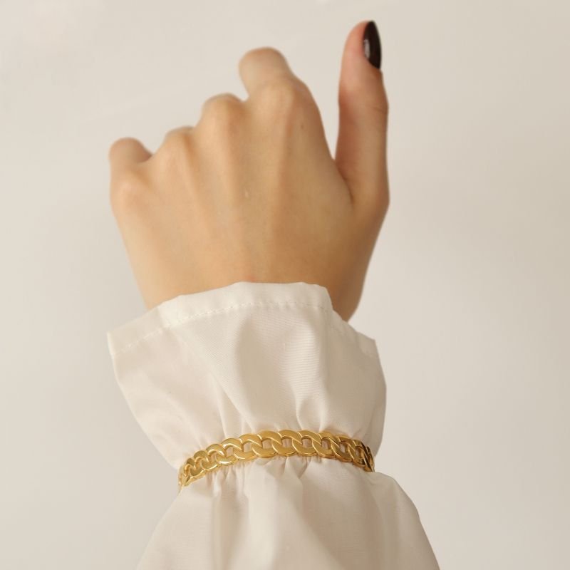 Bracelete Meia Volta em Aço Inox (Linha Premium)