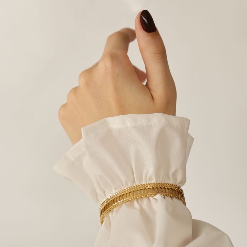 Bracelete Meia Volta em Aço Inox (Linha Premium)