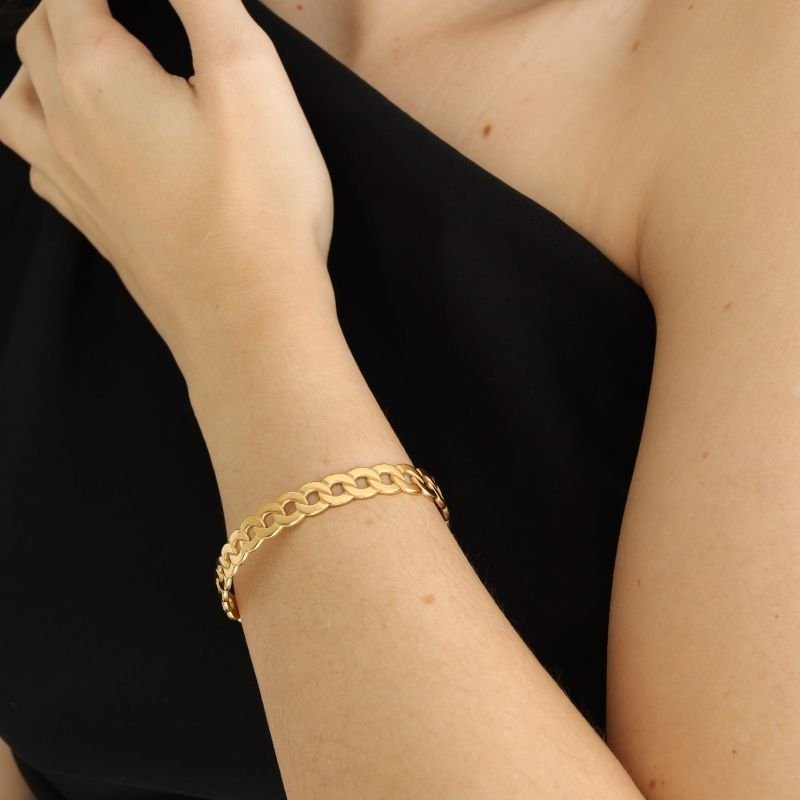 Bracelete Meia Volta em Aço Inox (Linha Premium)