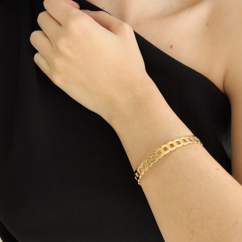 Bracelete Meia Volta em Aço Inox (Linha Premium)