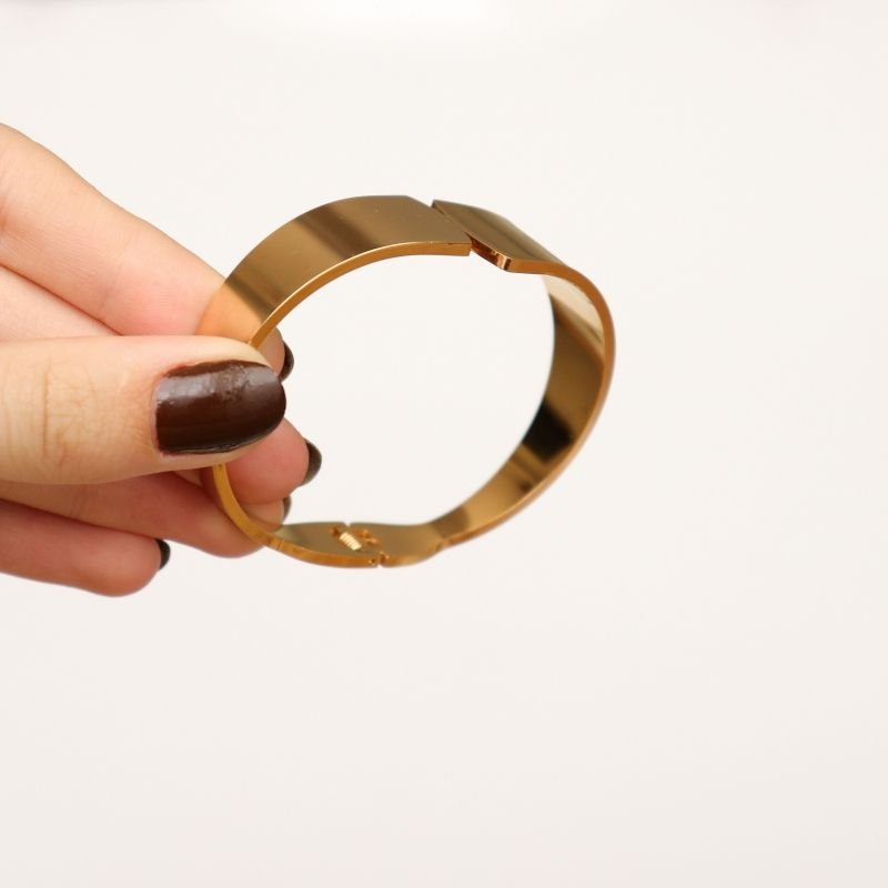 Bracelete Minimalista Moderno em Aço Inox (Linha Premium)
