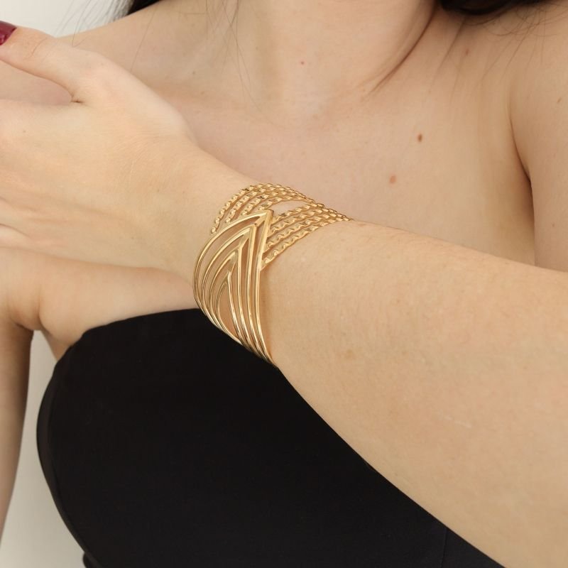 Bracelete Moderno em Aço Inox (Linha Premium)