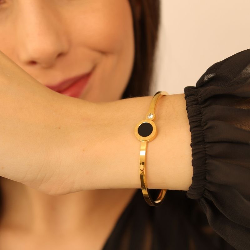 Bracelete Número Romano em Aço Inox (Linha Premium)