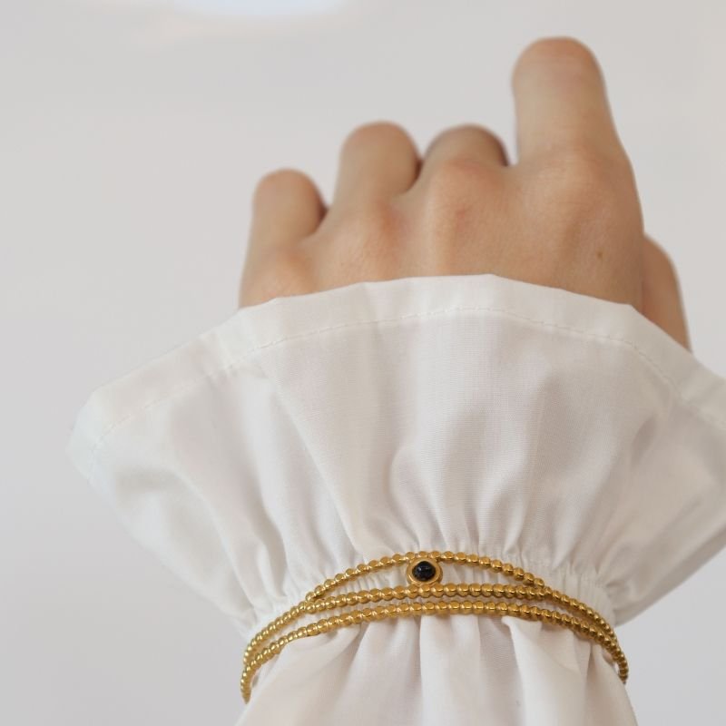 Bracelete Olho Grego em Aço Inox