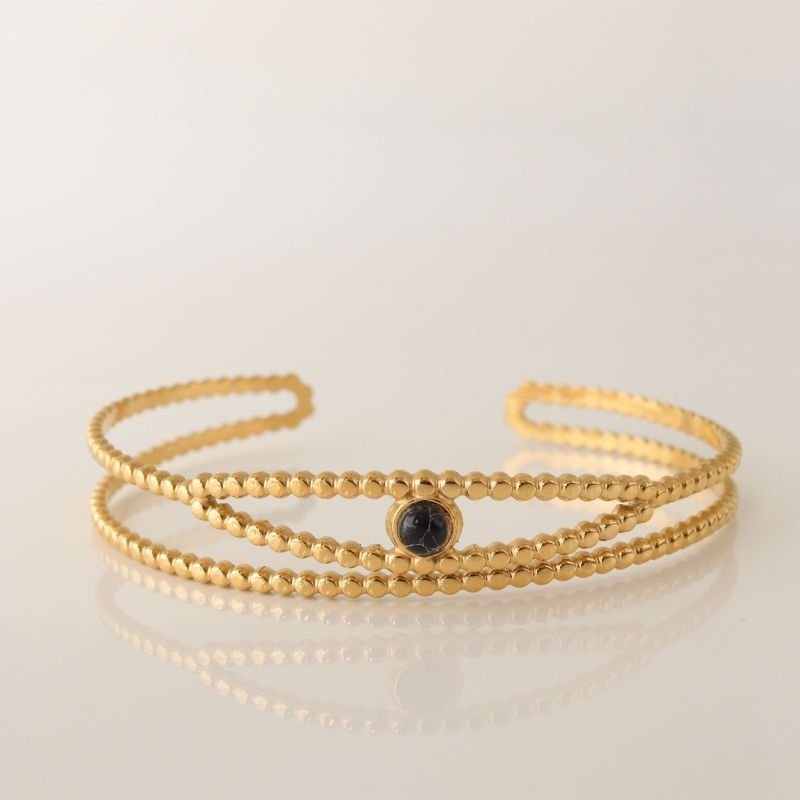 Bracelete Olho Grego em Aço Inox