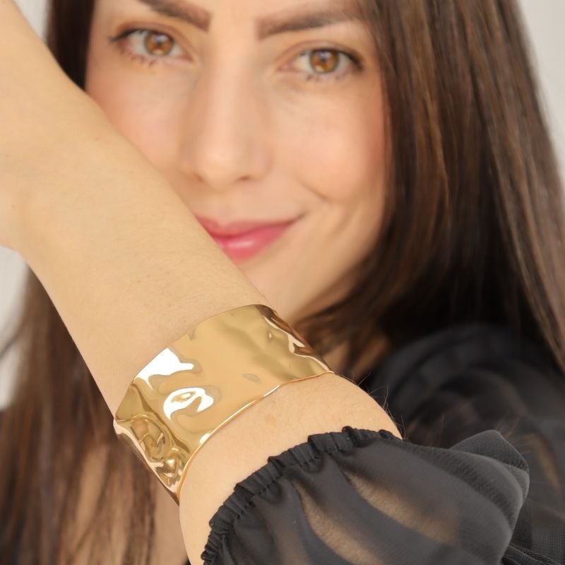 Bracelete Orgânico em Aço Inox (Linha Premium)