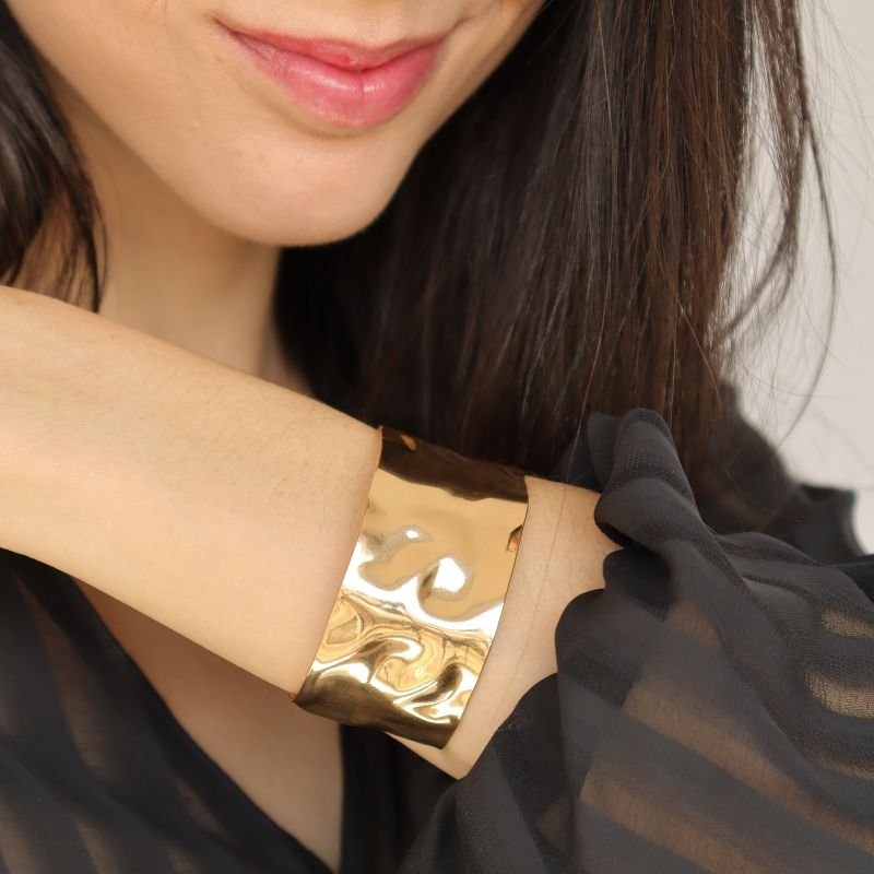 Bracelete Orgânico em Aço Inox (Linha Premium)