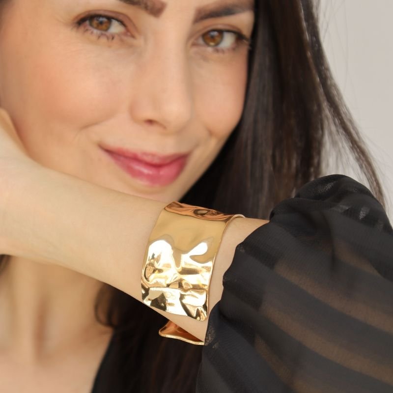 Bracelete Orgânico em Aço Inox (Linha Premium)