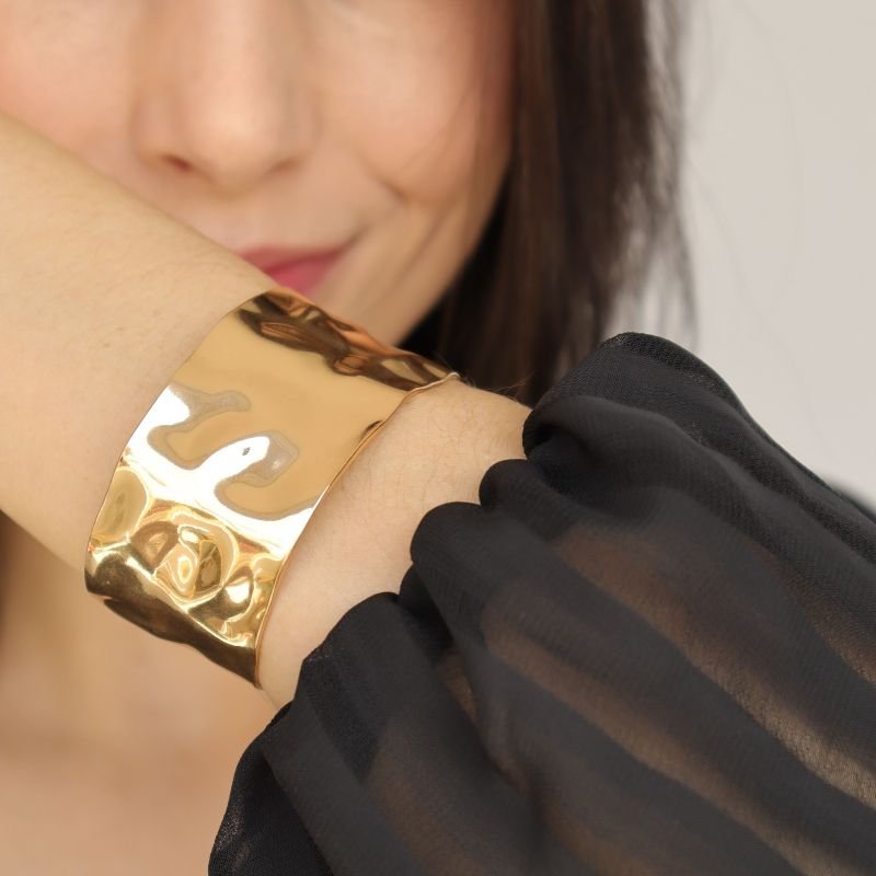 Bracelete Orgânico em Aço Inox (Linha Premium)