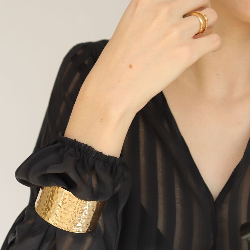 Bracelete Orgânico em Aço Inox (Linha Premium)