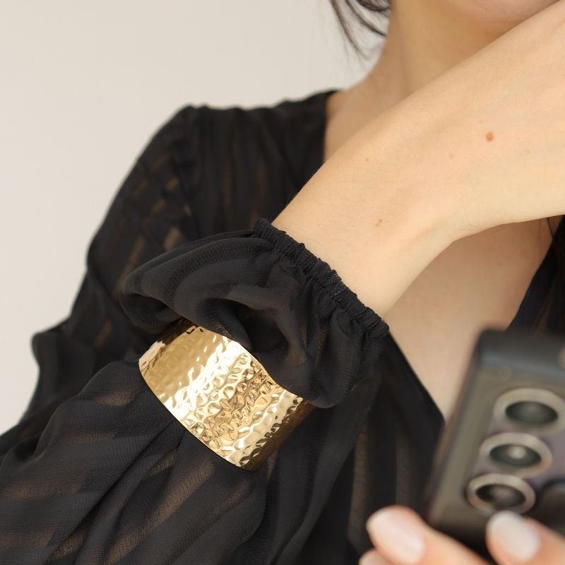 Bracelete Orgânico em Aço Inox (Linha Premium)