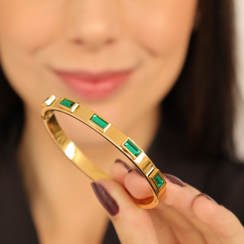 Bracelete Pedra em Aço Inox (Linha Premium)