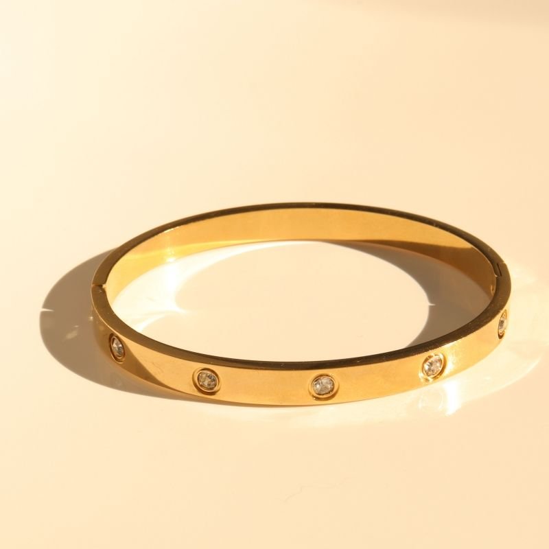 Bracelete Ponto de Luz em Aço Inox (Linha Premium)