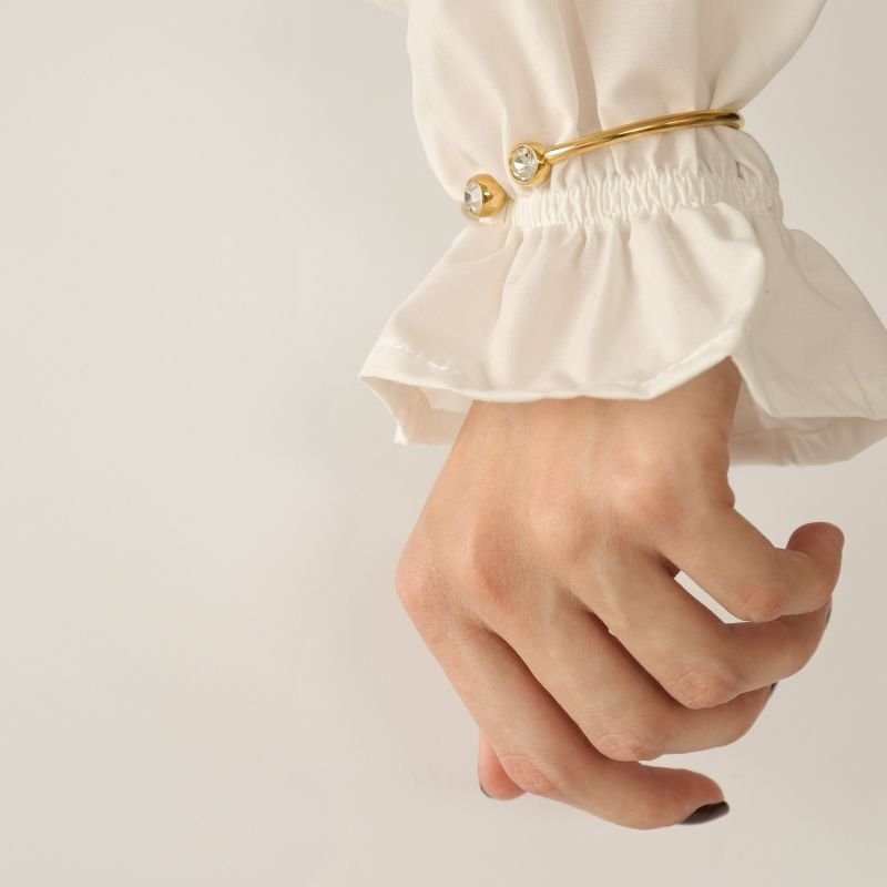 Bracelete Ponto de Luz em Aço Inox