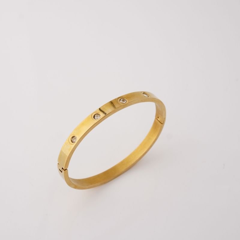 Bracelete Ponto de Luz em Aço Inox (Linha Premium)