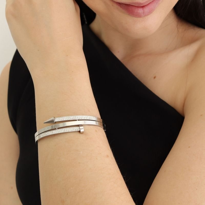 Bracelete Prego Moderno em Aço Inox (Linha Premium)