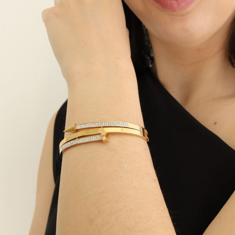 Bracelete Prego Moderno em Aço Inox (Linha Premium)