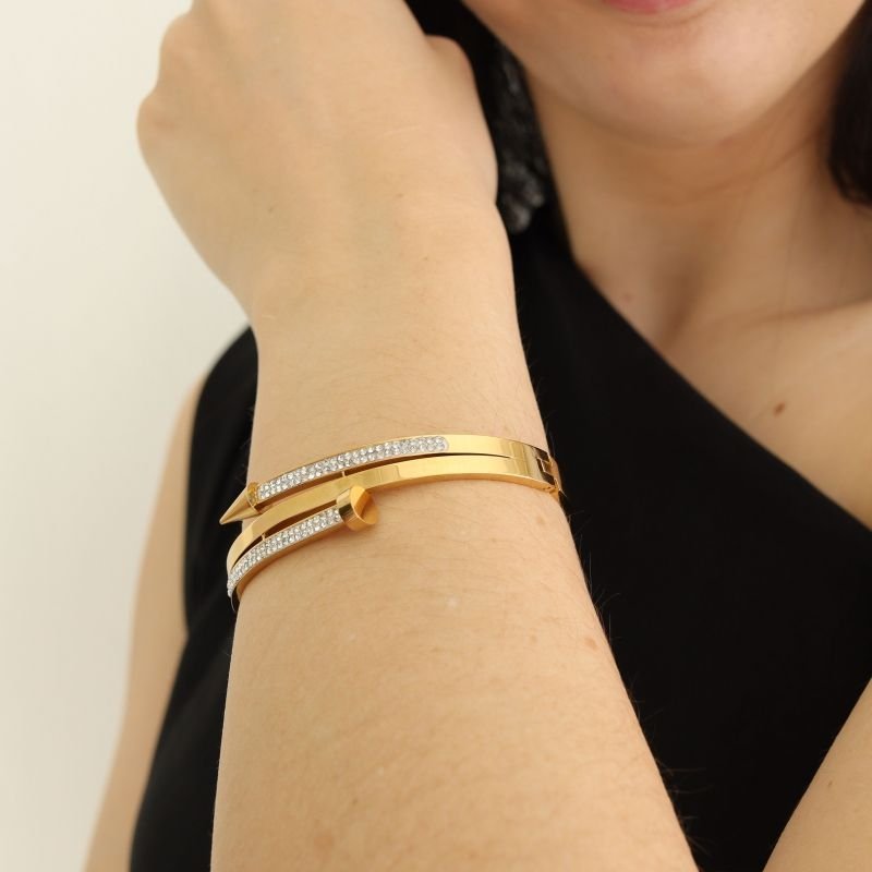 Bracelete Prego Moderno em Aço Inox (Linha Premium)