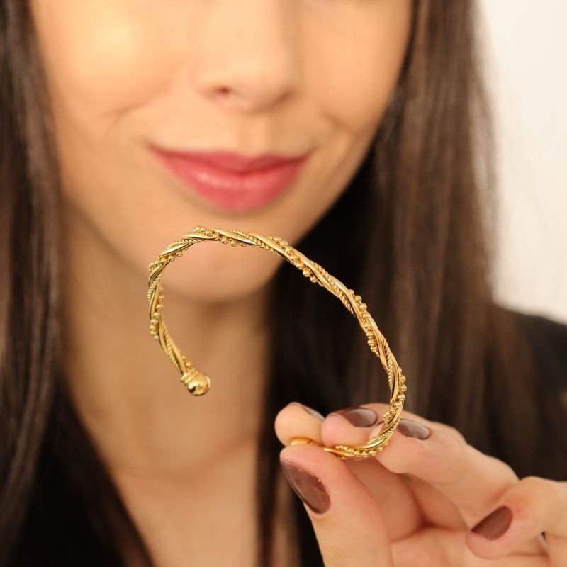 Bracelete Torcido em Aço Inox (Linha Premium)