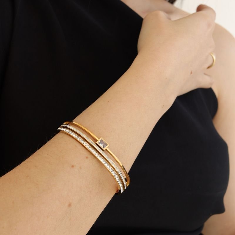 Bracelete Triplo em Aço Inox (Linha Premium)