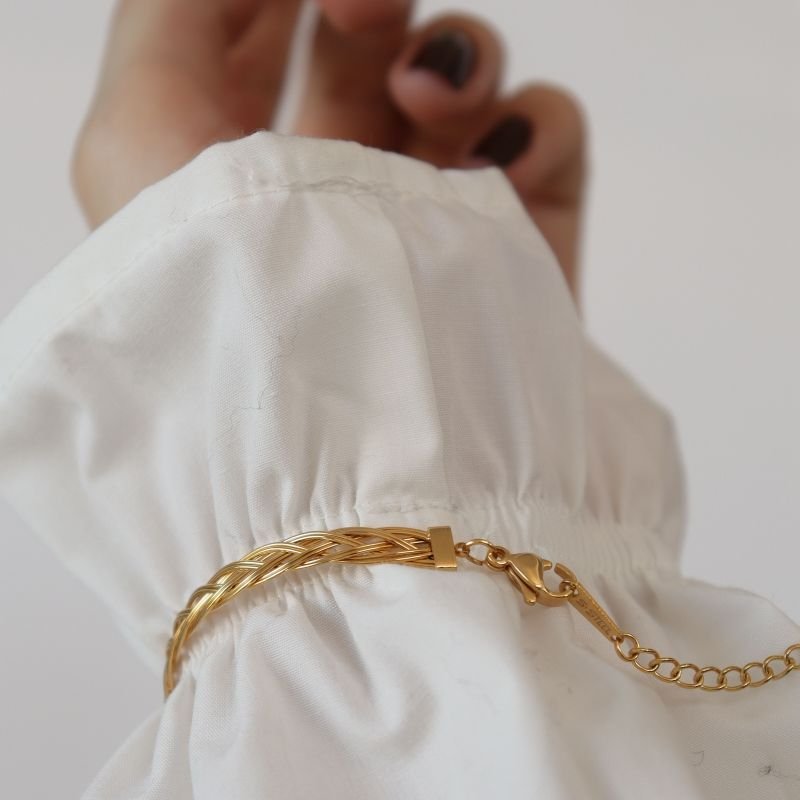 Bracelete Verde Moderno em Aço Inox (Linha Premium)