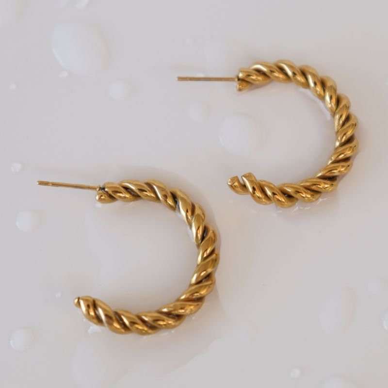 Brinco Argola Moderna em Aço Inox