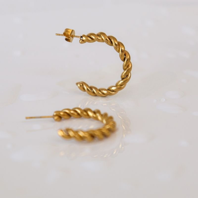 Brinco Argola Moderna em Aço Inox