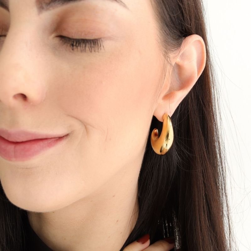 Brinco Argola Soft Bold em Aço Inox (Linha Premium)