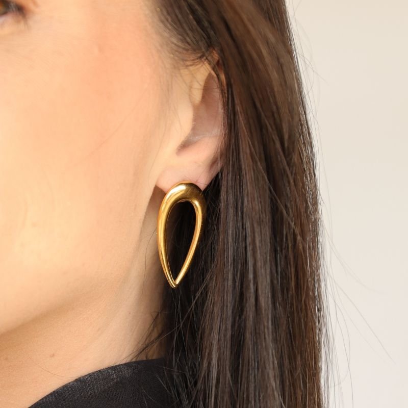 Brinco Clássico Minimalista em Aço Inox (Linha Premium)