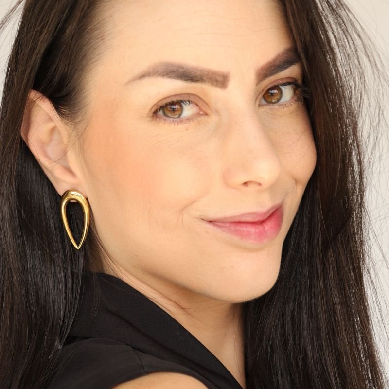 Brinco Clássico Minimalista em Aço Inox (Linha Premium)