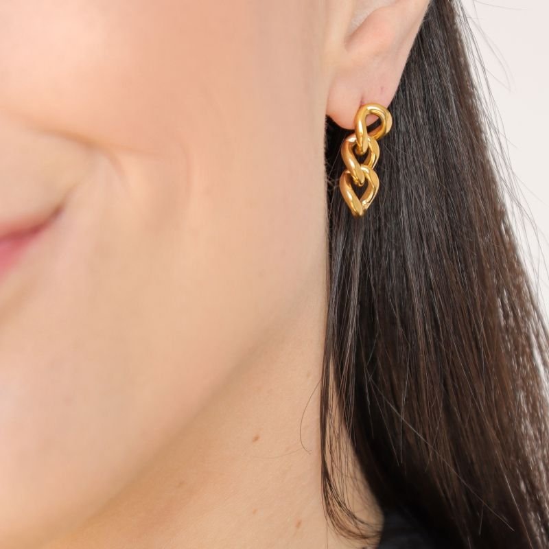 Brinco Corrente Delicado em Aço Inox