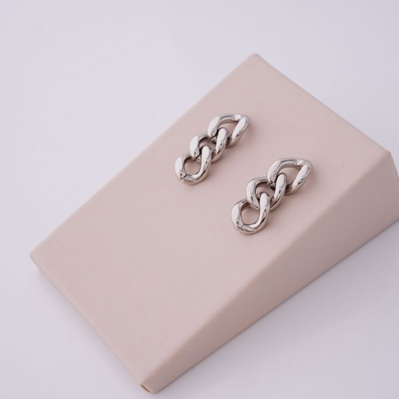 Brinco Corrente Delicado em Aço Inox