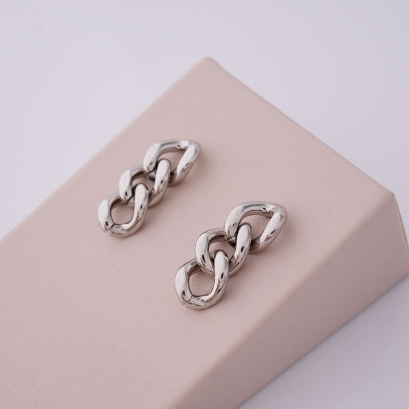 Brinco Corrente Delicado em Aço Inox