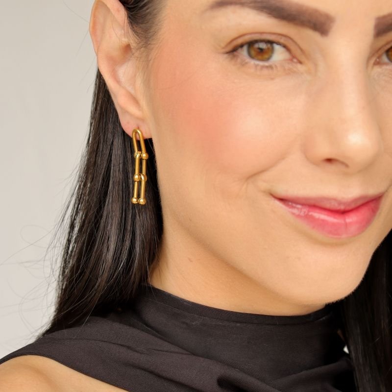 Brinco Tiffany em Aço Inox com (Linha Premium)