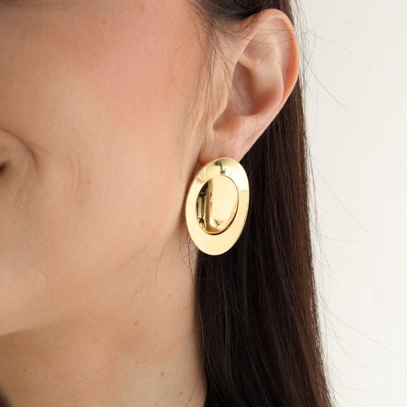 Brinco em Esferas Linhas em Aço Inox (Linha Premium)