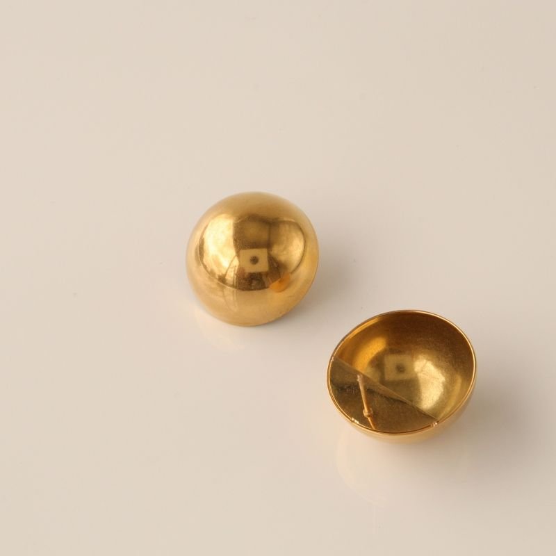 Brinco Esfera Moderno em Aço Inox (Linha Premium)