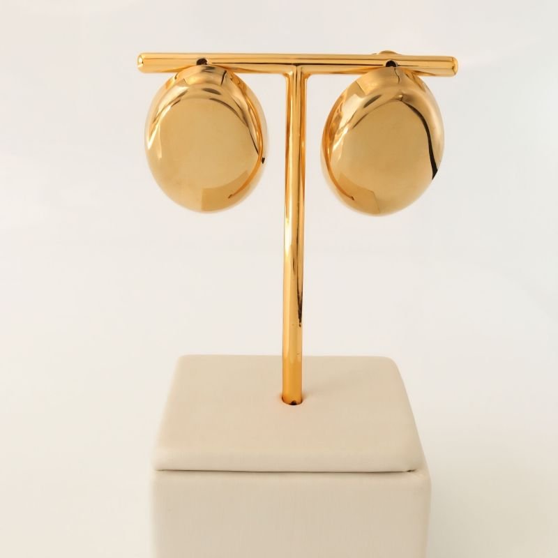 Brinco Esfera Orgânico em Aço Inox (Linha Premium) Peso12g