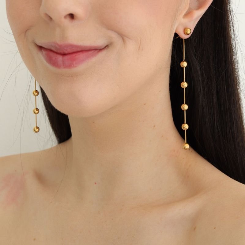 Brinco Esferas Clean em Aço Inox (Linha Premium)