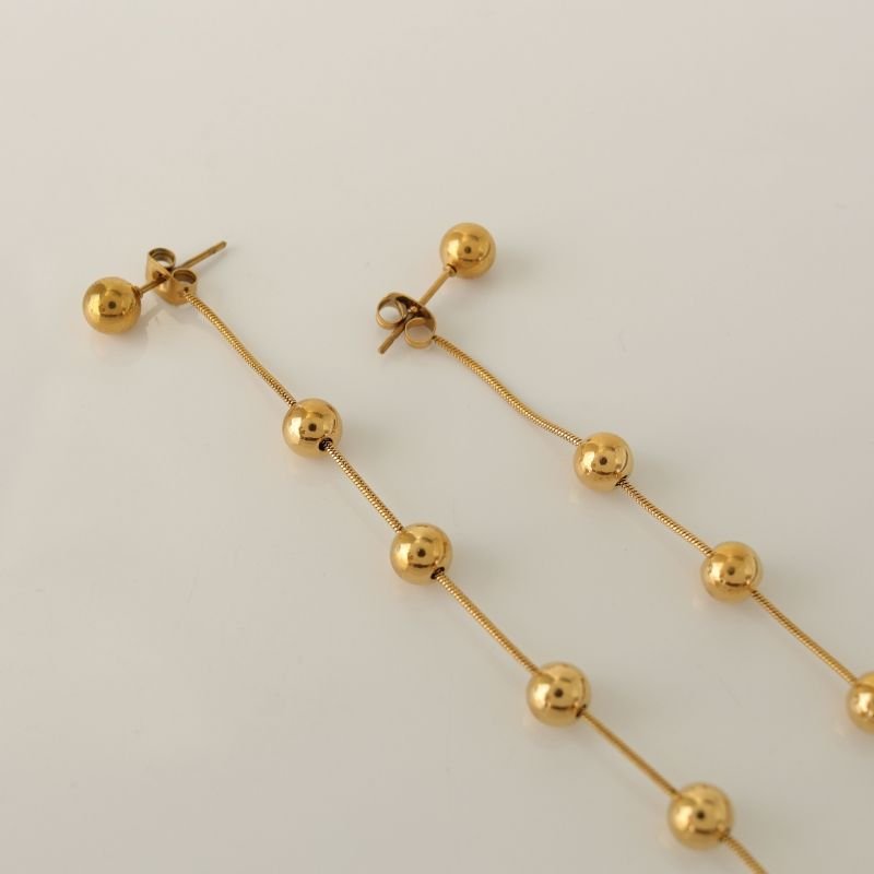 Brinco Esferas Clean em Aço Inox (Linha Premium)