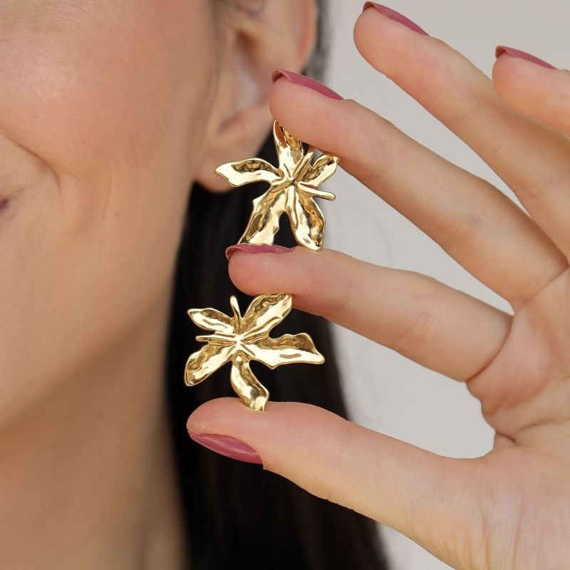 Brinco Flor em Aço Inox (Linha Premium)