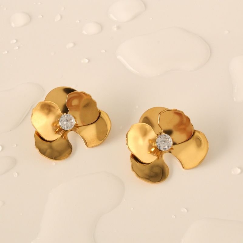 Brinco Flor em Aço Inox (Linha Premium)