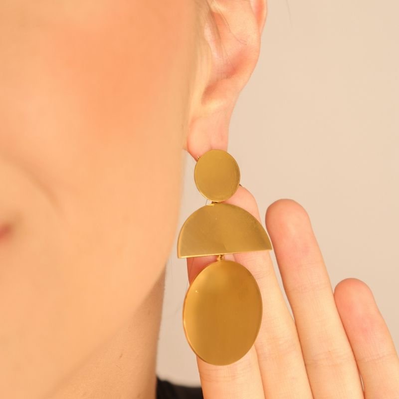 Brinco Formas Geométricas em Aço Inox (Linha Premium)