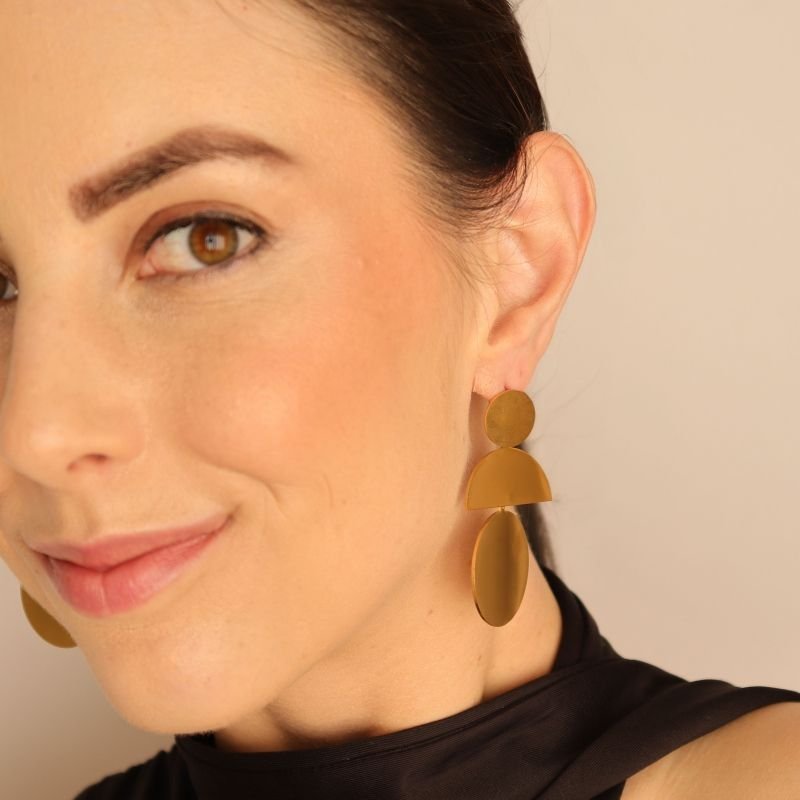 Brinco Formas Geométricas em Aço Inox (Linha Premium)