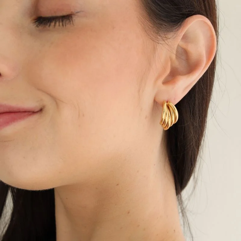 Brinco Geo Flow em Aço Inox